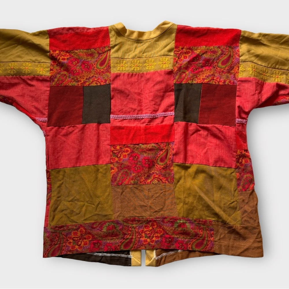 Vintage Handmade Patchwork Jacket - image 7